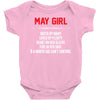 May Girl Hated By Many Baby Onesie