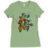 mega turtles Ladies Fitted T-Shirt