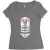 logan's barbershop Women's Triblend Scoop T-shirt