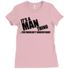 man thing Ladies Fitted T-Shirt