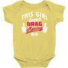this girl loves drag racing Baby Onesie