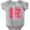 walker high marching band one sound one band one love Baby Onesie