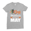 Halloween Kings Are Born In May Ladies Fitted T-Shirt