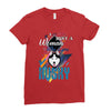 who loves husky Ladies Fitted T-Shirt