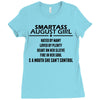 Smartass August Girl Ladies Fitted T-Shirt
