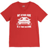 my other ride is a time machine V-Neck Tee