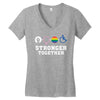 Stronger Together Women's V-Neck T-Shirt