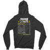 June Girl Facts Gemini Zipper Hoodie