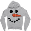 frosty snowman Zipper Hoodie