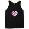 heart us flag 4th july fredom america usa Tank Top