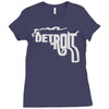 detroit city smoking gun Ladies Fitted T-Shirt