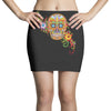 women's sugar skull purple Mini Skirts