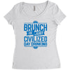 brunch day drinking Women's Triblend Scoop T-shirt