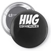 hug machine funny joke Pin-back button