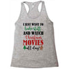 i just want to bake stuff and watch christmas movies all day Racerback Tank