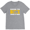 born to dive forced to work V-Neck Tee