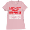 money can't buy happiness but it can buy a dirt bike Ladies Fitted T-Shirt