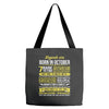 Legends Are Born In October Tote Bags