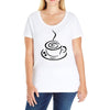 Cooffee art Ladies Curvy T-Shirt