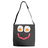 bacon and eggs Adjustable Strap Totes