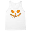 scary pumpkin face halloween Tank Top
