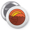 sunset circle Pin-back button