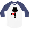 i love lamp 3/4 Sleeve Shirt