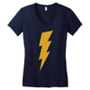 lightning bolt camera flash Women's V-Neck T-Shirt