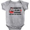 chemistry is like cooking Baby Bodysuit