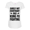 Surely Not Everybody Was Kung Fu Fighting Maternity Scoop Neck T-shirt