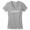 hadouken evolution funny Women's V-Neck T-Shirt