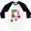 puzzled 3/4 Sleeve Shirt