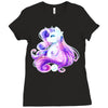 Shining Beautiful Unicorn Ladies Fitted T-Shirt