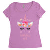 birthday unicorn family series birthday girl Women's Triblend Scoop T-shirt