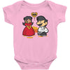 paper burgers Baby Onesie