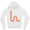 cacing bae senyum Zipper Hoodie