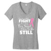 the lord will fight for you, you need only to be still Women's V-Neck T-Shirt