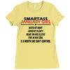 Smartass January Girl Ladies Fitted T-Shirt