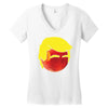 Peach Trump T-Shirt Women's V-Neck T-Shirt