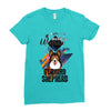who loves german shepherd Ladies Fitted T-Shirt