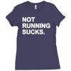 not running sucks Ladies Fitted T-Shirt