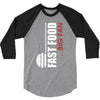 big fan of fast food 3/4 Sleeve Shirt
