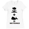 nuke the whales Ladies Fitted T-Shirt