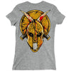 skull spartan Ladies Fitted T-Shirt