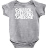 chubby tattooed bearded &amp; awesome Baby Onesie