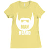 man beard Ladies Fitted T-Shirt