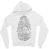 darwin's fingerprint Zipper Hoodie