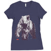 bear block Ladies Fitted T-Shirt