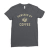 powered by coffee Ladies Fitted T-Shirt