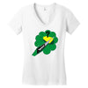 who cut the cheese Women's V-Neck T-Shirt